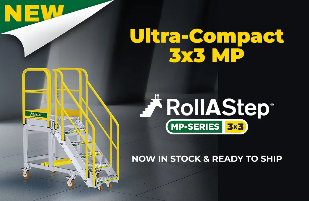 RollaStep Introduces New Compact 3×3 Mobile Work Platform