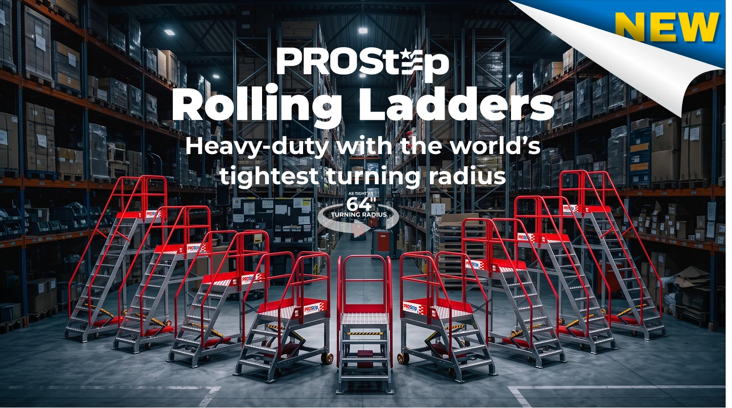 ErectaStep introduces ProStep, an ultra-compact rolling ladder
